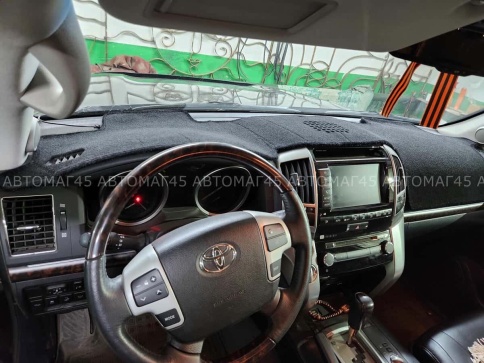 Накидка на панель Toyota Land Cruiser LC200 Тойота Ленд Крузер J200 2007-2021г карпет  фото 4