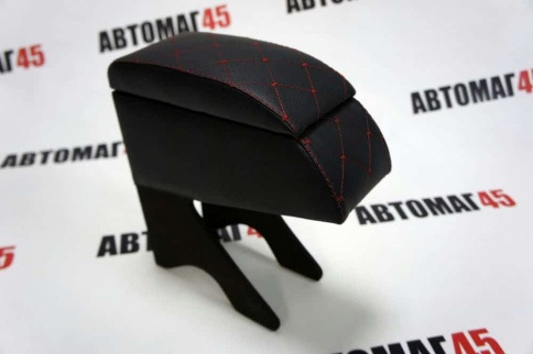 Подлокотник  ВАЗ 2108 2109 21099 2113 2114 2115 черный ромб экокожа    фото 6