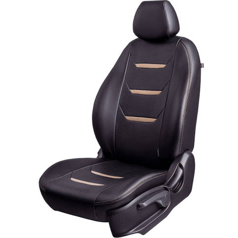 Авточехлы  Toyota RAV4 Тойота Рав4 2006-2012г XA30 экокожа черная с бежевой вставкой ромб Турин 2    фото 6