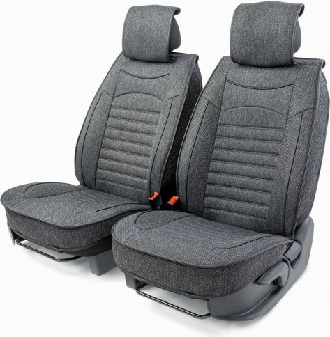 Car Performance накидка каркасная универ на перед сиденья гобелен серый 2шт CUS-2082D.GY фото 1