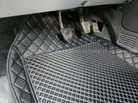 Коврики универсальные с бортиком экокожа съемный eva черный комплект 5шт    фото 11