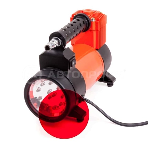 Агрессор  компрессор фонарь 35л 12В 10А 180Вт сумка насадки гарантия 3года AGR-35L    фото 2