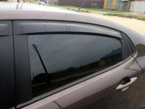 ANVair  дефлекторы окон KIA Rio Киа Рио седан 2011-2017г комплект 4шт    фото 3