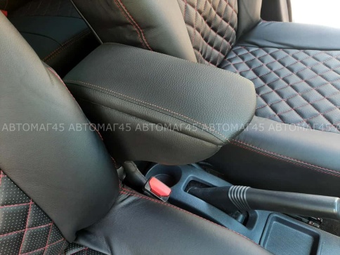 Подлокотник универ Almera Accent Lanos Getz Logan Duster 10-21г 1 пок-е Kaptur Largus X-Ray экокожа фото 6