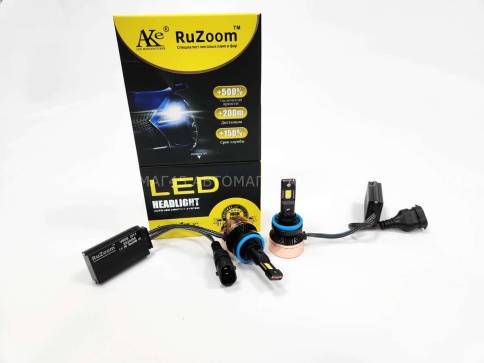 Ruzoom V80 LED 2шт H11 10-16В 90W 6000K 9000Lm с обманкой гарантия 6мес    фото 2