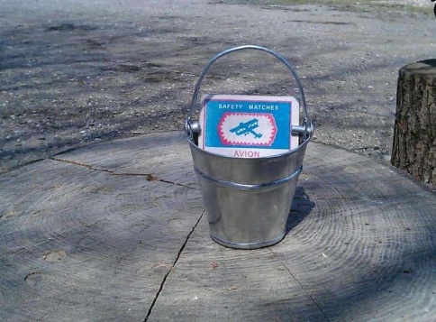 Ведро декоративное на фаркоп нержавейка d=7см h=7см    фото 4