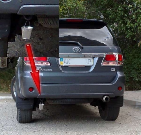 Ведро декоративное на фаркоп нержавейка d=6см h=5см    фото 5