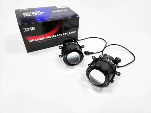 ZMB Фары противотуманные 1 линза  Lada Vesta X-Ray и иномарки LED 50W 6000LM 2шт гарантия 5 мес фото 2