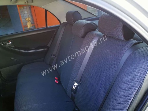 Авточехлы  Toyota Corolla Тойота Королла 2001-2007г х/б левый руль кузов 120 жаккард серый Ижевск   фото 6