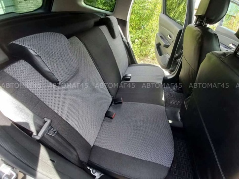 Авточехлы  Renault Duster Рено Дастер 11.2020-2022г  жаккард черно-серый Ижевск фото 5