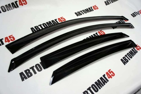 ANVair  дефлекторы окон Ford Focus 2 Форд Фокус 2 седан хэтчбек 2004-2011г комплект 4шт    фото 4