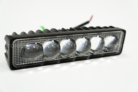 C2R Светодиодная фара прямоугольная SPOT дальний свет 10-30V 6 диодов 18Вт 1шт G0035   фото 4