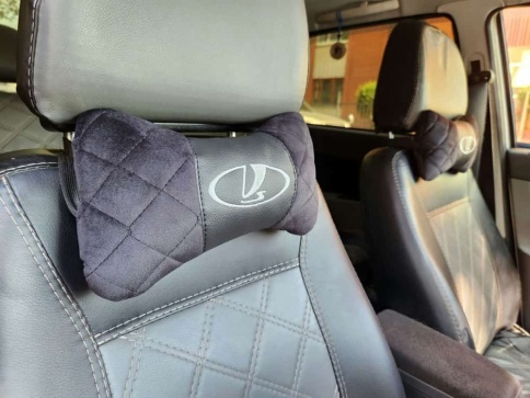 Подушка  под шею с лого Lada 2шт фото 2