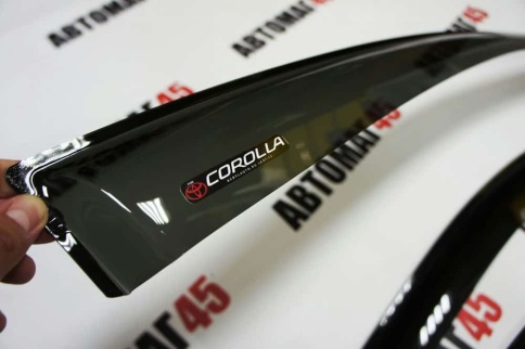 VAD  дефлекторы окон Toyota Corolla Тойота Королла седан 2007-2013г комплект 4шт    фото 2
