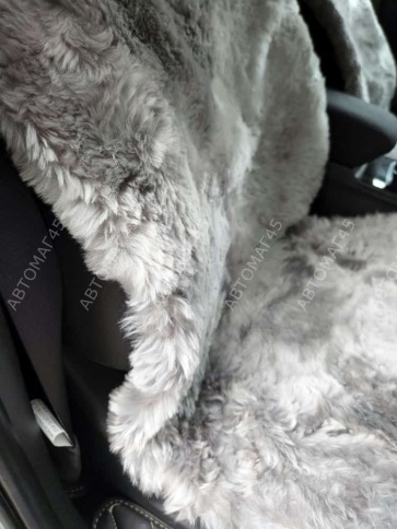 Рус Автотренд  Накидки короткий ворс мутон серый 140x55 на весь салон 5шт    фото 5