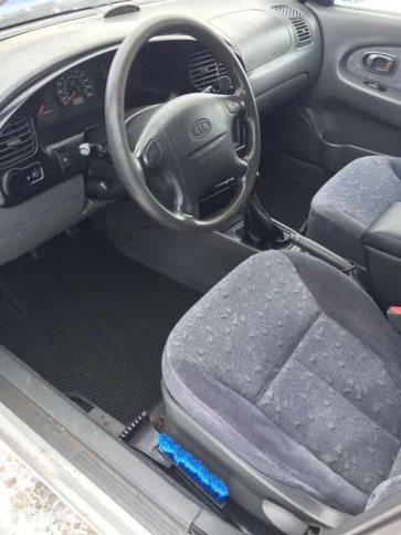 EVA ЭВА  коврики в салон Kia Spectra 2004-2011г черные рисунок ромб компл 5шт фото 3