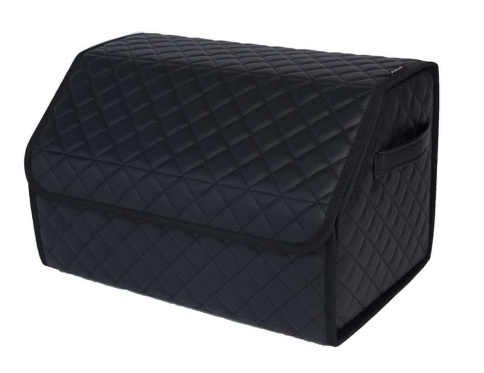 Органайзер  багажника кофр экокожа черный с черной ниткой 60 x 30 x 30см MAXIMAL Big    фото 1