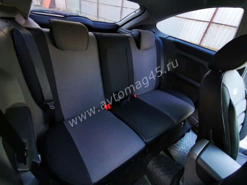 Авточехлы  Ford Focus 2 Форд Фокус 2 жаккард черно-серый Ижевск    фото 4