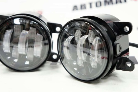 C2R  Фары п/туманные 7 линз LED Vesta Веста Лада X-Ray иномарки LED 50W 5000LM 2шт гарантия 3мес фото 5