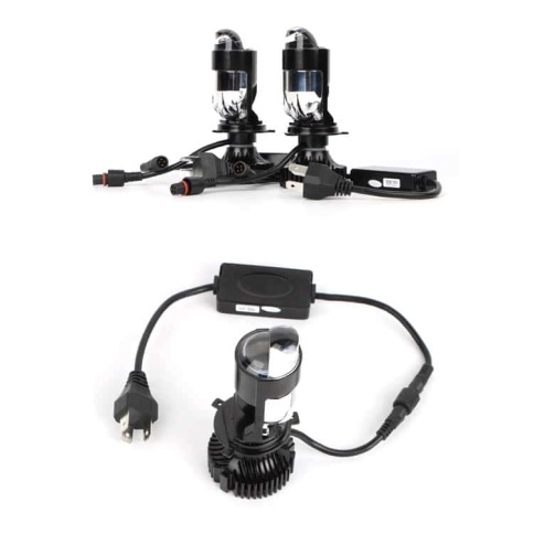 C2R A82 светодиодные лампы LED линза модуль 2шт H4 12В 40W 5000K 7000Lm гарантия 6 мес фото 2