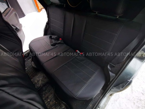 Динас  чехлы универсальные экокожа черный черный комплект    фото 4