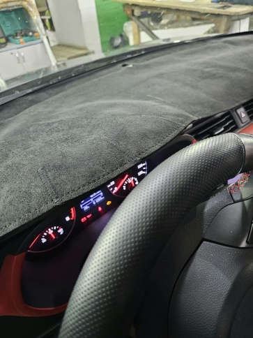 Накидка на панель Kia Rio Киа Рио c 2017г Rio X-Line Рио Х-Лайн с 2017г алькантара фото 5