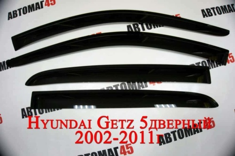 ANVair  дефлекторы окон Hyundai Getz Хендай Гетц 2002-2011г комплект 4шт    фото 2