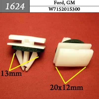 1624 Клипса пистон для Ford GM фото 1