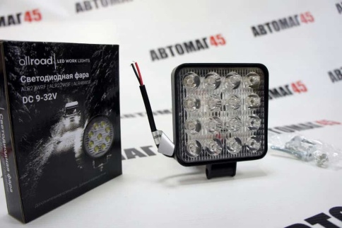 Allroad  фара светодиодная 6000К 1400Lm 10-30V  16 диодов 48Вт дальний свет 1шт гарантия1 мес  фото 10