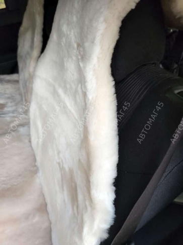 Рус Автотренд  Накидки короткий ворс мутон бежевый 140x55 на весь салон 5шт    фото 5