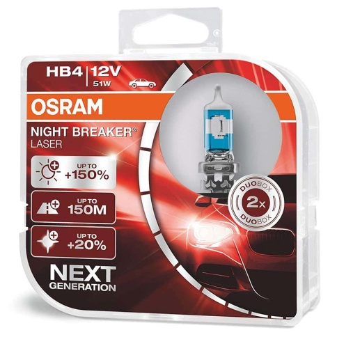 Osram  лампа HB4 Night Breaker Laser +150% 51W 2шт    фото 1