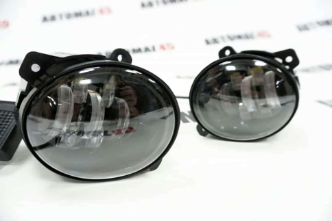 C2R  Фары п/туманные 7 линз Лада Калина Гранта Ларгус LED 50W 5000LM 2шт гарантия 3 мес фото 2