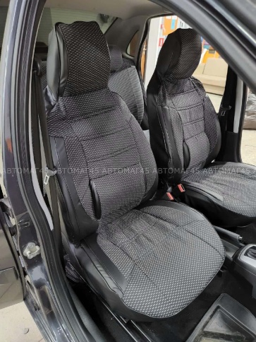 Авточехлы  Лада Granta Гранта  1/1 с 08.2018г жаккард черные    фото 7