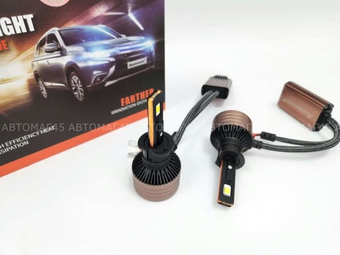 AOZOOM лампы LED 2шт H1 12В 55W 5500K 6000Lm  с обманкой гарантия 6мес    фото 6