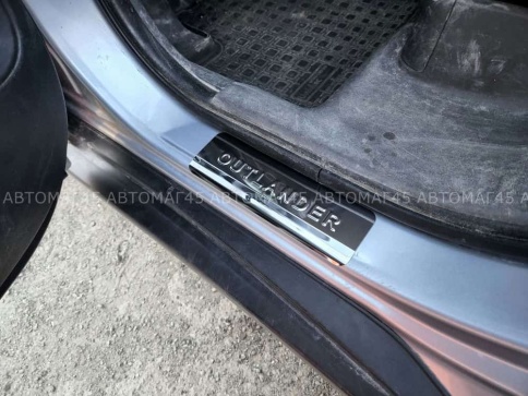LIDER  Накладки на пороги  Mitsubishi Outlander Мицубиси Аутлендер 2012-2022г 4 шт нержавейка    фото 8