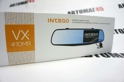 Intego VX-410MR  видеорегистратор в зеркале заднего вида две камеры HD30к/сек угол 120 гарант 12мес фото 3