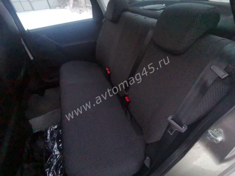Авточехлы  Лада Granta Гранта до 08.2018г 1/1 2/3 жаккард черный г.Ростов  фото 4