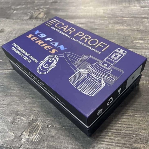 Carprofi X9 лампы LED 2шт H1 12В 40W 5000K 5000Lm гарантия 6мес    фото 2