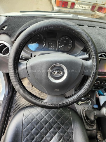 SALMAN  оплетка руля M экокожа (карбон) 36-38см  GYC-36  фото 4