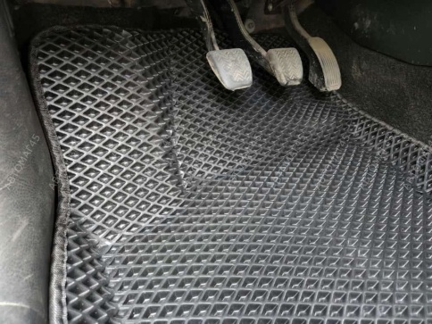 BORATEX  коврики в салон 3D EVA ЭВА Toyota RAV 4 XA30 2006-2012г черные рис ромб компл 5шт фото 2