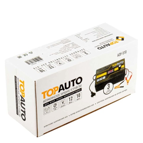 Top Auto  зарядное устройство Импульсное АЗУ-510 10A до 140А/ч 12В Автомат гарантия 36мес    фото 3