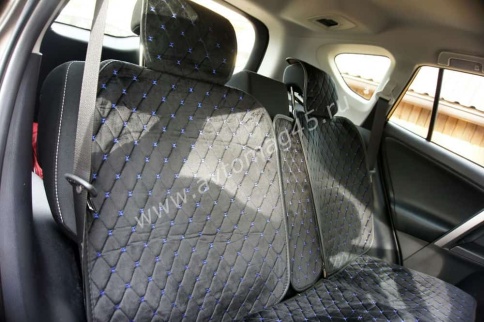 Чехлы  накидки на сиденье вельвет черный с бежевой/белой ниткой комплект 5шт    фото 7