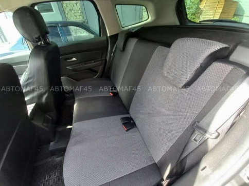Авточехлы  Renault Duster Рено Дастер 11.2020-2022г  жаккард черно-серый Ижевск фото 3