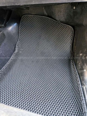 EVA ЭВА 3D коврики в салон Лада Нива 4x4 урбан бронто легенд черные рисунок ромб 5шт фото 3