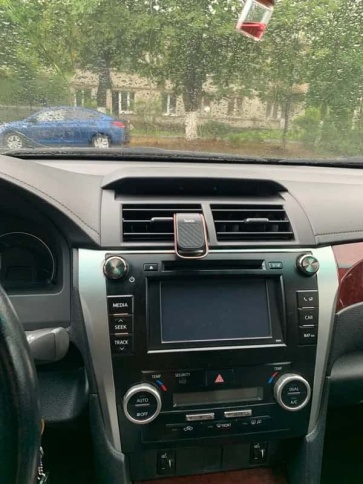 Hoco CA74 держатель телефона на дефлектор магнитный карбон  фото 5