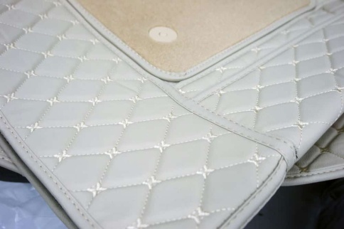 Ковры  5D экокожа Toyota Camry V40/V50/V55 2006-2018г бежевый комплект АКЦИЯ!   фото 4