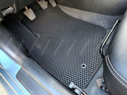 EVA ЭВА  коврики в салон Mitsubishi Lancer 9 2003-2010г черные рисунок ромб  5шт    фото 3
