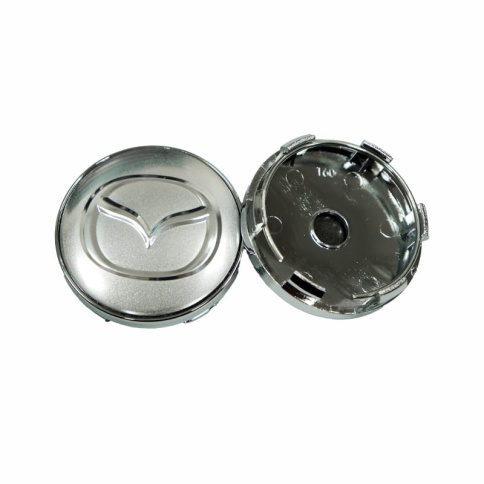 Колпачок ступицы Mazda 60/57 серебро TechLine Кик Слик (198790) фото 3