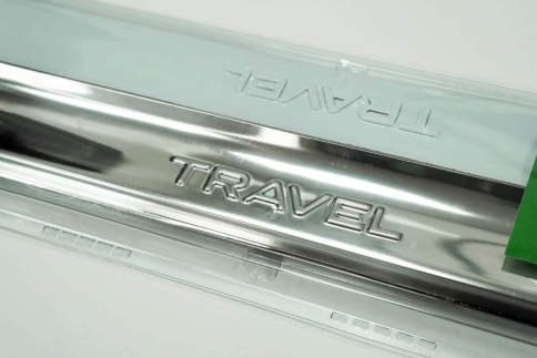 LIDER  Накладки на пороги  Нива Тревел Niva Travel с 2020г 2 шт нержавейка    фото 3