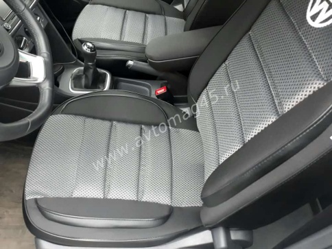 Авточехлы  Volkswagen Polo Фольцваген Поло седан 2/3 2010-2020г жаккард серый Ижевск    фото 8